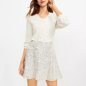 LOFT sequin skirt